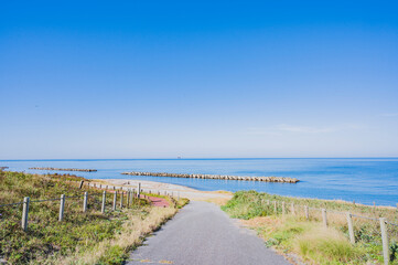 Fototapeta na wymiar 新潟　はまなすの丘から見た日本海