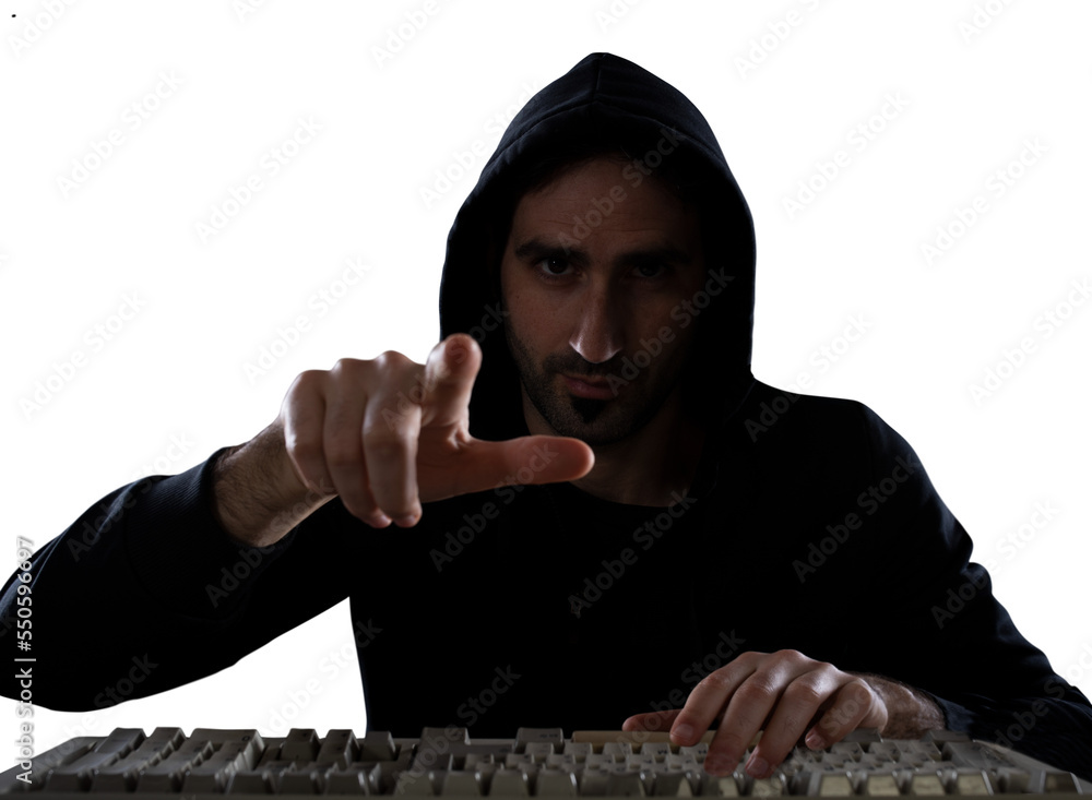 Poster hidden hacker works in the dark to steal data online