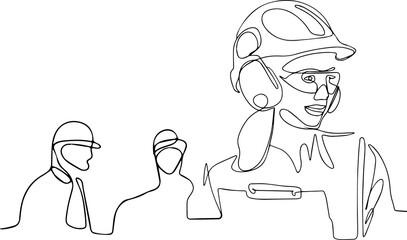 Construction manager and engineer working on building site