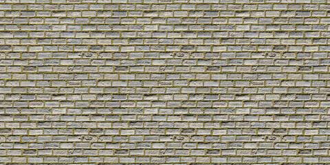 walkway brick mortar pattern stone walkway surface brick pavement background 3D illustration