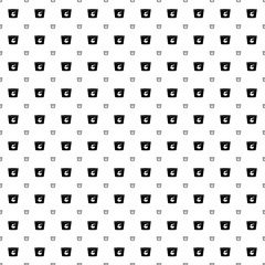 Square seamless background pattern from geometric shapes are different sizes and opacity. The pattern is evenly filled with big black instant noodles symbols. Vector illustration on white background