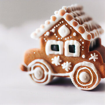 christmas gingerbread car