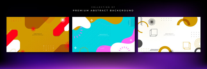 Modern colored background with geometric abstract pattern and colours. Vector illustration for minimal future design and dynamic trendy poster