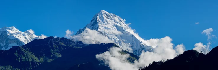 Wall murals Dhaulagiri Dhaulagiri and Annapurna from Poon Hill