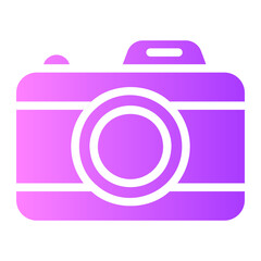 photo camera gradient icon