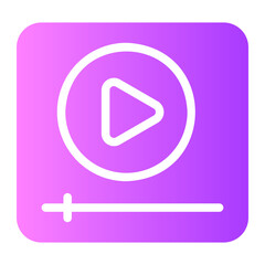 video player gradient icon