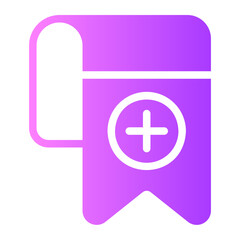 Obraz premium bookmark gradient icon