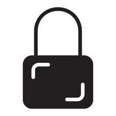 padlock glyph icon