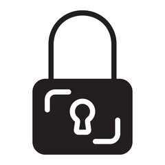 padlock glyph icon
