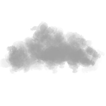 gray cloud illustration without background, you can make your design, background, clip art, etc