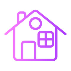 home button gradient icon