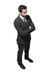 Businessman posing with arms crossed