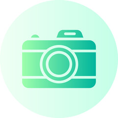 photo camera gradient icon