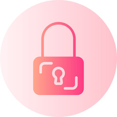 padlock gradient icon