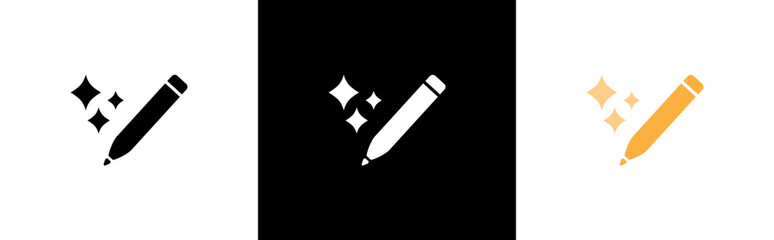 Edit icon. coloring pen symbol. filter effect signs, vector illustration