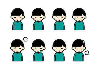 男の子表情セット