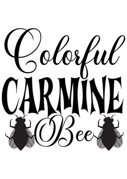 Colorful Carmine Bee