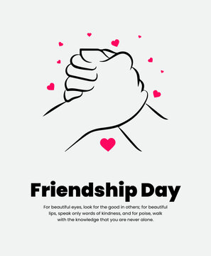 Happy Friendship Day, Girlfriend, boyfriend, background concept, Vector illustration, vector, greeting card, social media post, banner, poster, flyer, typography design
