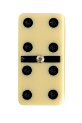 domino numéros quatre et quatre sur fond transparent