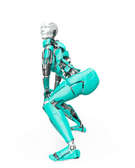 amazing robot is doing a funny hiphop dance