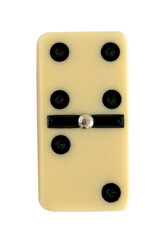 domino numéros quatre et deux sur fond transparent