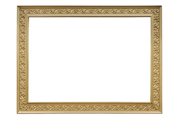Baroque picture frame set in gilt, cut-out.