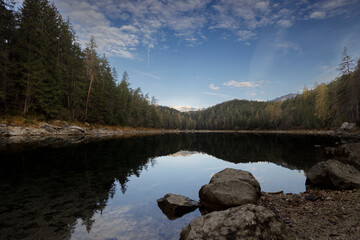 panoramic view at the eibsee	