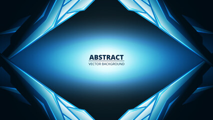 3d futuristic modern gaming abstract background with abstract technology shapes. Vector illustration