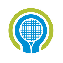 tennis racket vector icon