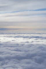 Fototapeta na wymiar Clouds view airplane sky