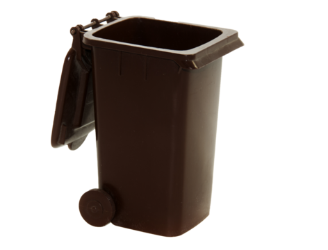 brown dirt container