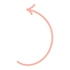 Cute pink arrow, decorative element
