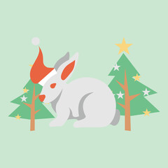 christmas rabbit