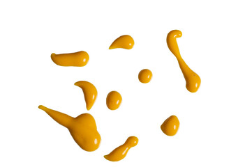 Burger Soßen Spritzer auf Transparentem Hintergrund vorbereitet als png Datei