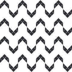 Seamless geometric pattern. black and white  3D illustration can be used in decorative design fashion clothes Bedding, curtains, tablecloths, cushions, gift wrapping paper