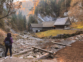 The historic Oblazy water mill in the Kvacianska dolina national park in Slovakia © Peter