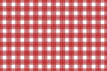 Seamless geometric pattern, red and white plaid, 3d illustration can be used in decorative design fashion clothes Bedding, curtains, tablecloths, cushions, gift wrapping paper
