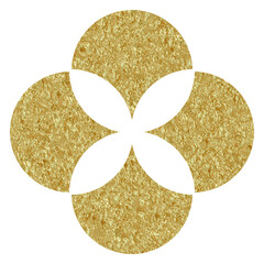 golden geometric shape element design