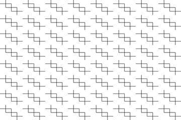 Seamless geometric pattern. black and white. 3d illustration. can be used in decorative design fashion clothes Bedding, curtains, tablecloths, cushions, gift wrapping paper