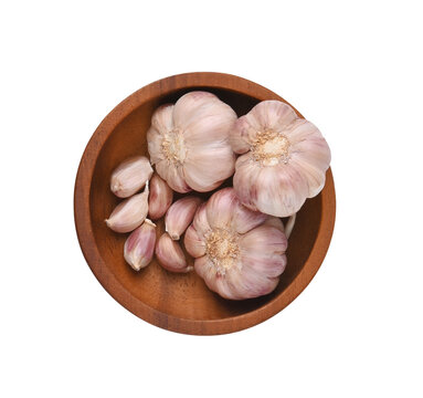 garlic on transparent png.