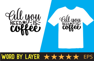 Coffee vector t shirt design