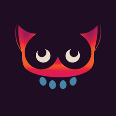 Flat and funny vector faces, useful for icons or emojis. 3d illustration