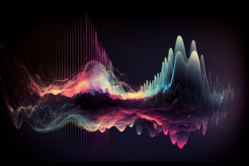 Reverberation of sound waves across the universe glitch art