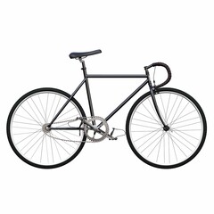 Obraz na płótnie Canvas bicycle, isolated on white background, 3D illustration, cg render
