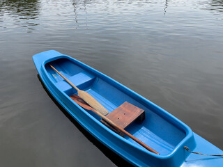 Naklejka premium boat on the river