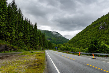 The picturesque road in Norway