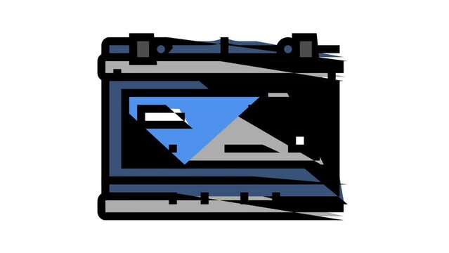 enhanced flooded battery efb color icon animation
