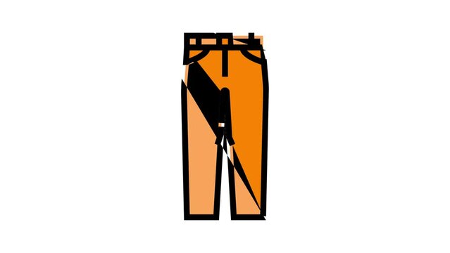 chino pants clothes color icon animation