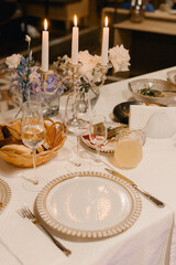 wedding table setting