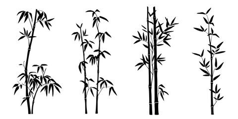 bambus silhouettes volume 1 - obrazy, fototapety, plakaty